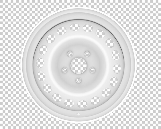 Borde aislado en la ilustración de representación 3d de fondo transparente