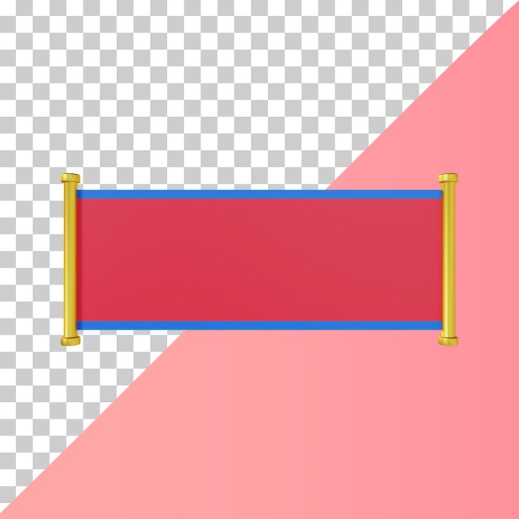 PSD borde de desplazamiento horizontal azul para el año nuevo lunar 3d rending