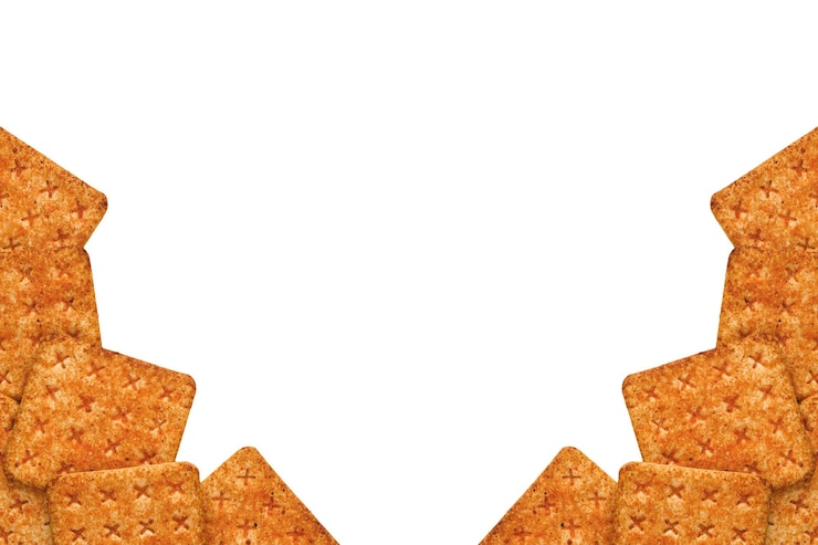 PSD un borde de galletas con la palabra galletas en él