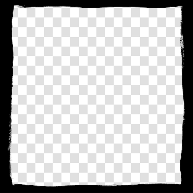 El borde del marco de la película Dark Grunge para proyectos de diseño de fondo aislados en un fondo transparente