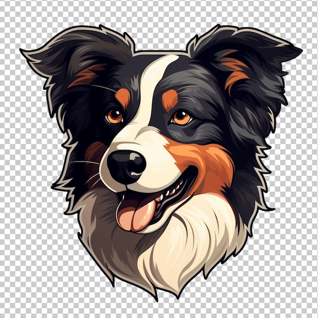 PSD border-collie-maskottchen-logo