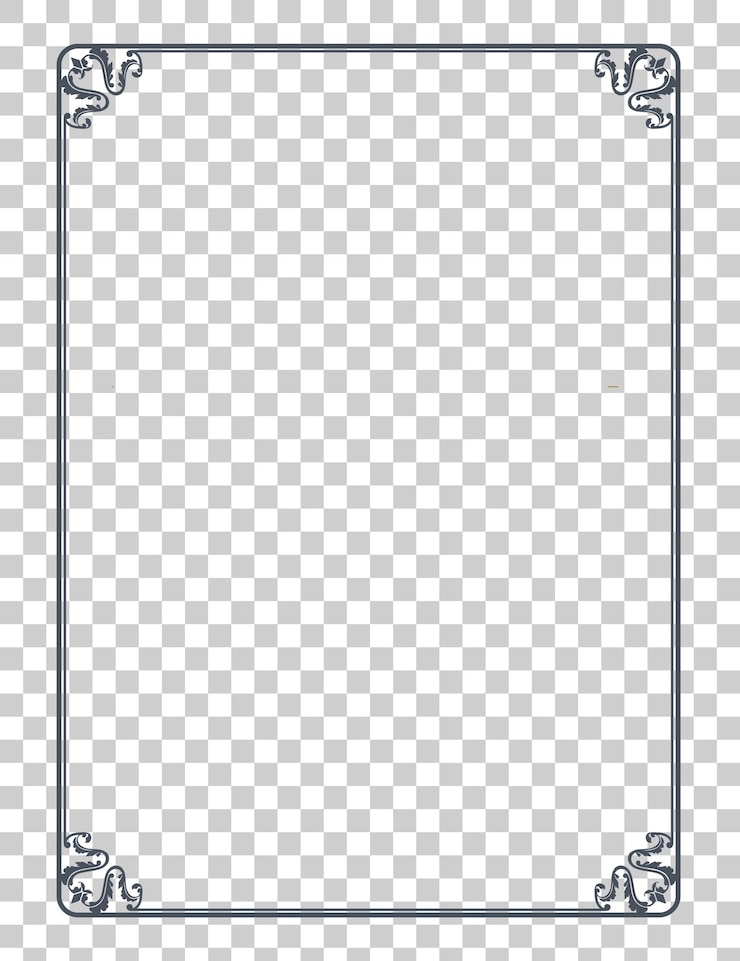 PSD bordure élégante et ornée