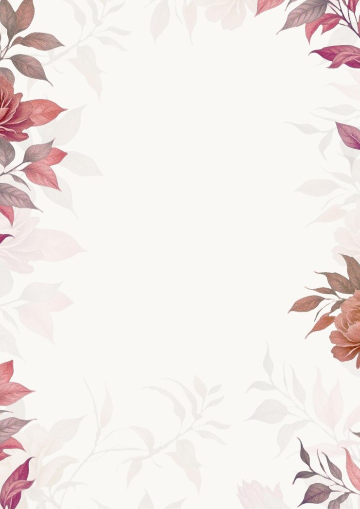 PSD une bordure florale élégante pour les invitations et les cartes