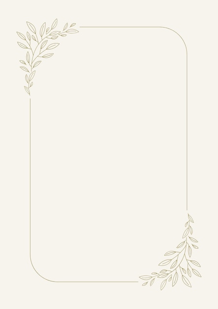 La bordure de la page florale élégante dorée 1