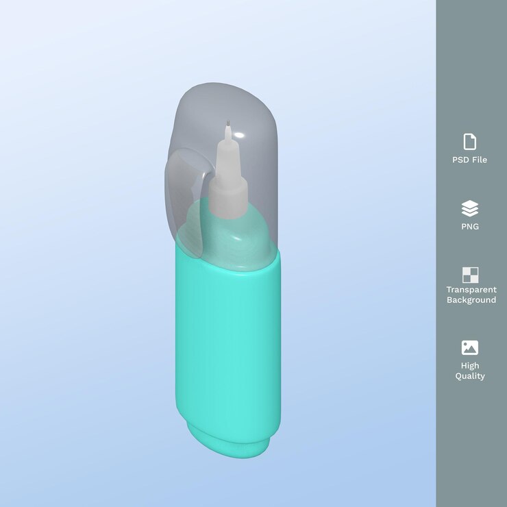 PSD borrador de pluma psd render 3d