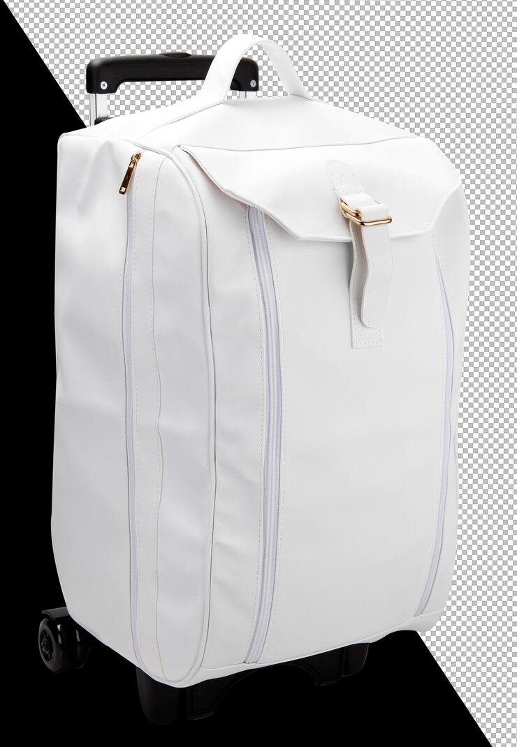 PSD borsa da viaggio bianca con ruote