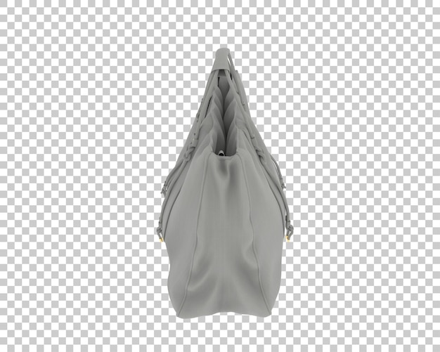 Borsa in pelle isolata su sfondo trasparente 3d rendering illustrazione