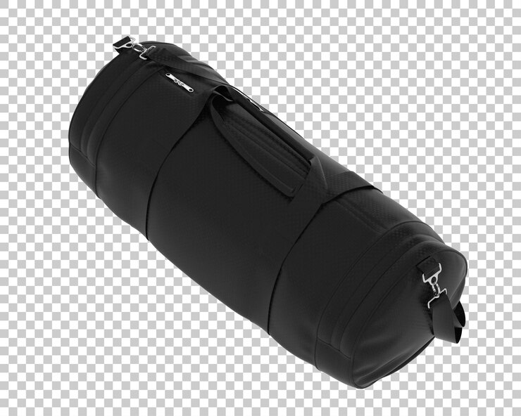 PSD borsa sportiva isolata su sfondo trasparente illustrazione di rendering 3d