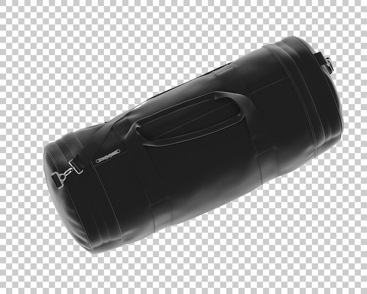 PSD borsa sportiva isolata su sfondo trasparente illustrazione di rendering 3d
