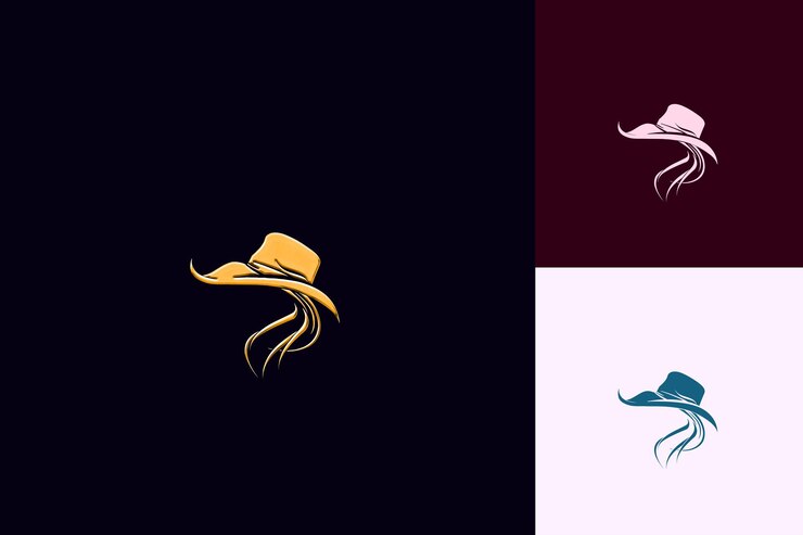 PSD borsalino con diseño art nouveau un diseño que incorpora elegantes diseños vectoriales de la cultura italiana