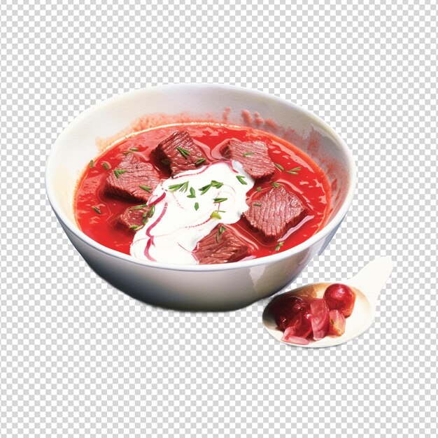 PSD borscht isolado