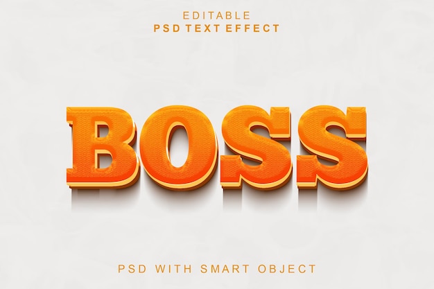 Boss 3D-Texteffekt