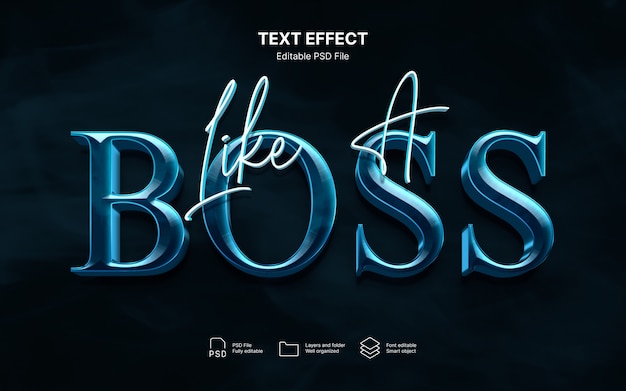 Boss-Text-Effekt