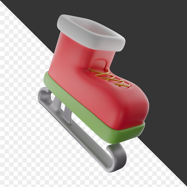 una bota roja en una patineta con la palabra cita roja en ella