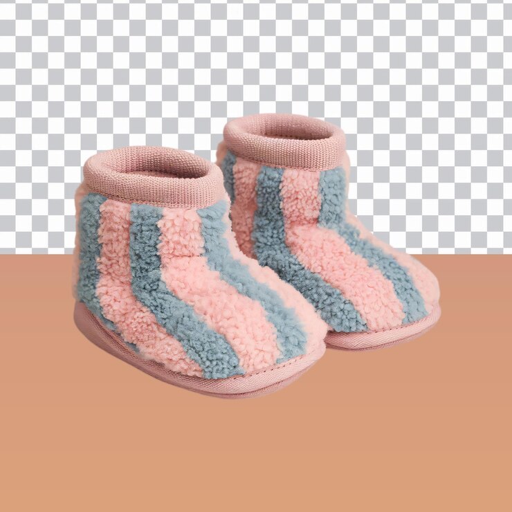 PSD las botas de bebé aisladas