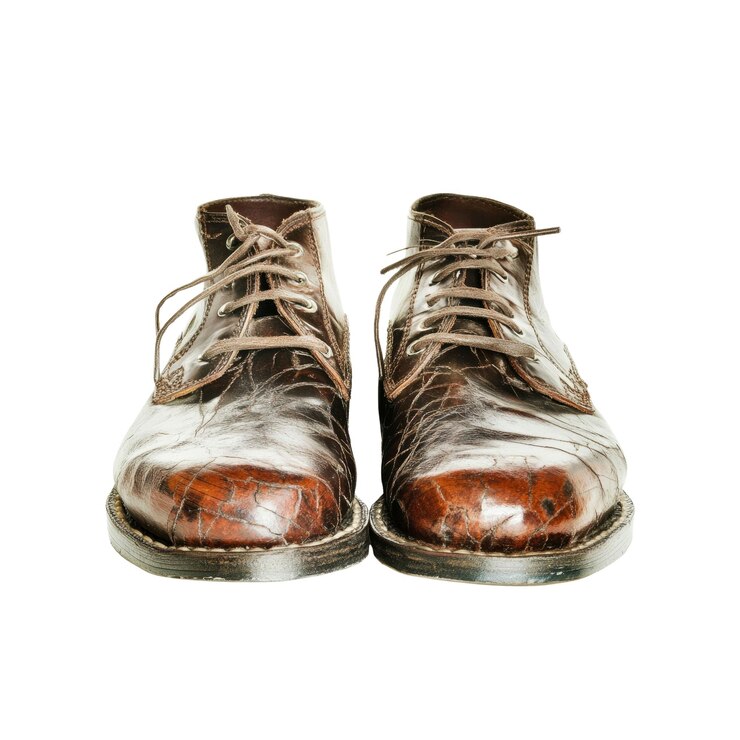 PSD botas de cuero desgastadas