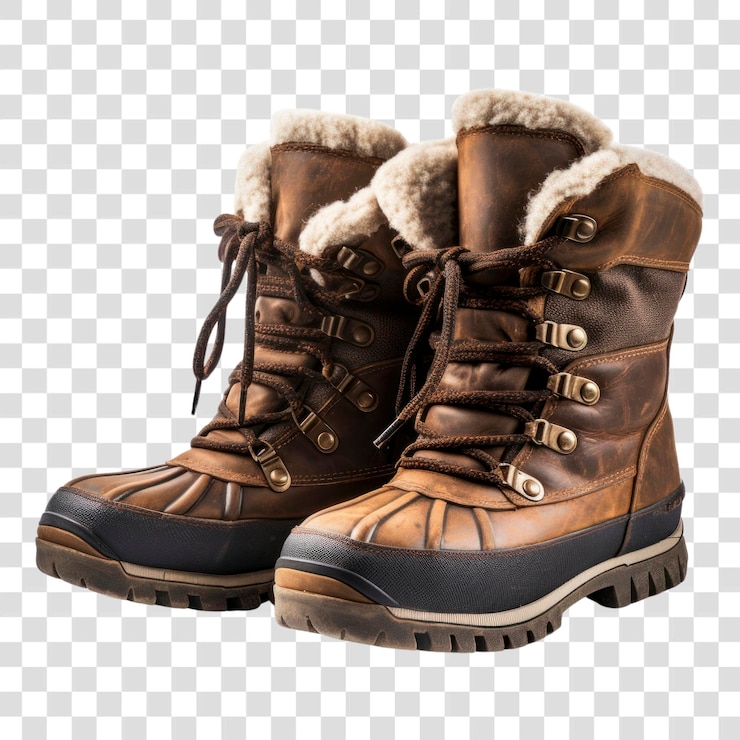 PSD botas de invierno de png, calzado blanco
