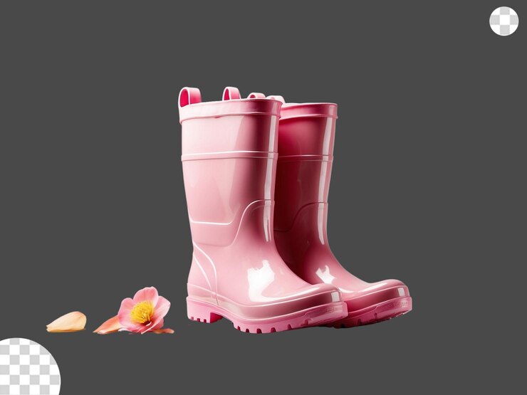 PSD las botas de lluvia png transparentes