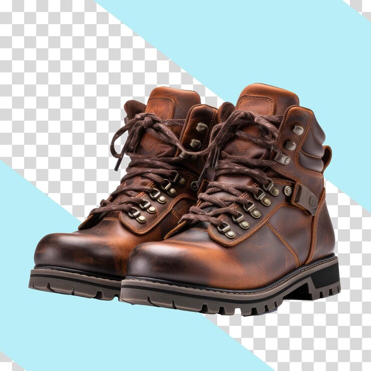 PSD botas de montaña ilustración png aislado sobre fondo transparente