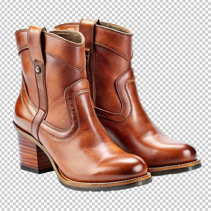 PSD botas de mujeres de fondo transparente