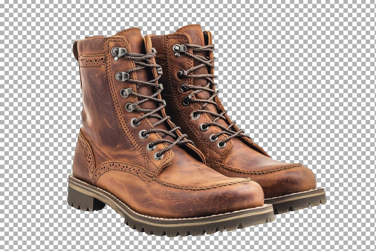PSD botas de senderismo de cuero marrón ideales para aventuras al aire libre y uso cotidiano en diversos terrenos y condiciones climáticas
