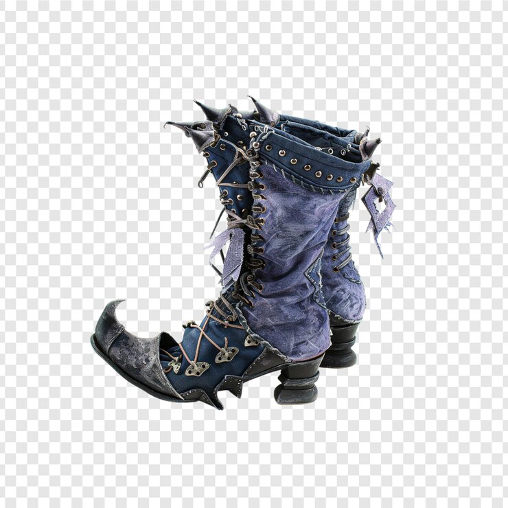 PSD botas de vaquero aisladas sobre un fondo transparente