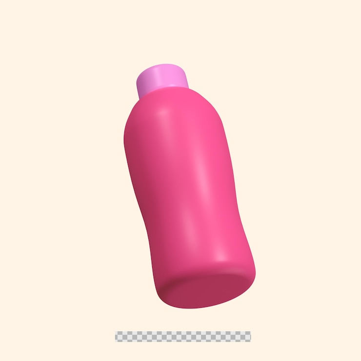PSD botella 3d rendida