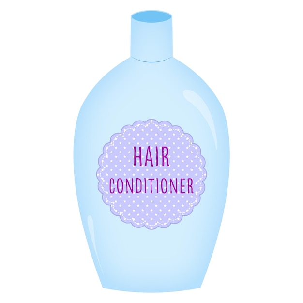 una botella de acondicionador para el cabello editable en un archivo psd