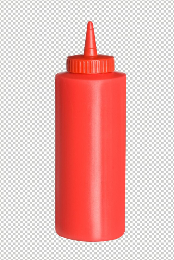 PSD botella aislada de ketchup