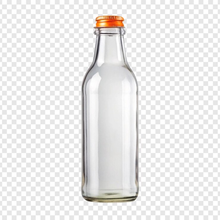 PSD botella aislada sobre un fondo transparente