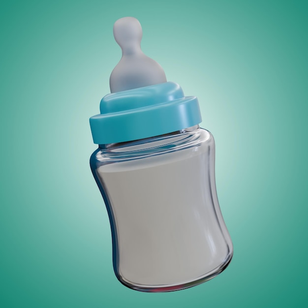 PSD botella para bebés en 3d