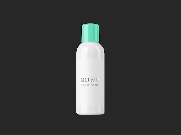 una botella blanca de escoba con una tapa verde