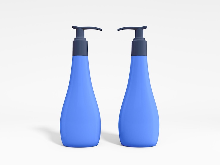 PSD botella para bombas cosméticas