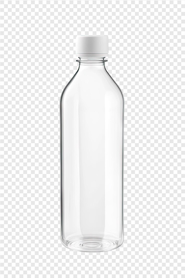 PSD una botella clara con una tapa blanca y una etiqueta que dice "clar"