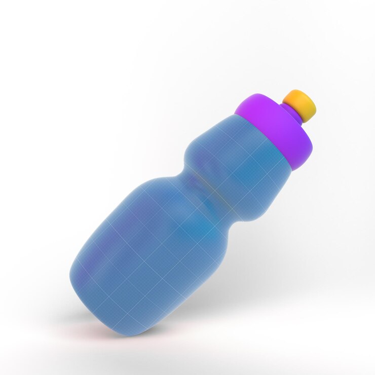 PSD botella de dibujos animados