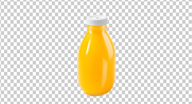 PSD botella de jugo de mango en una capa de alfa