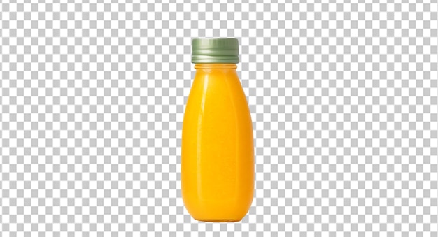 PSD botella de jugo de mango en una capa de alfa