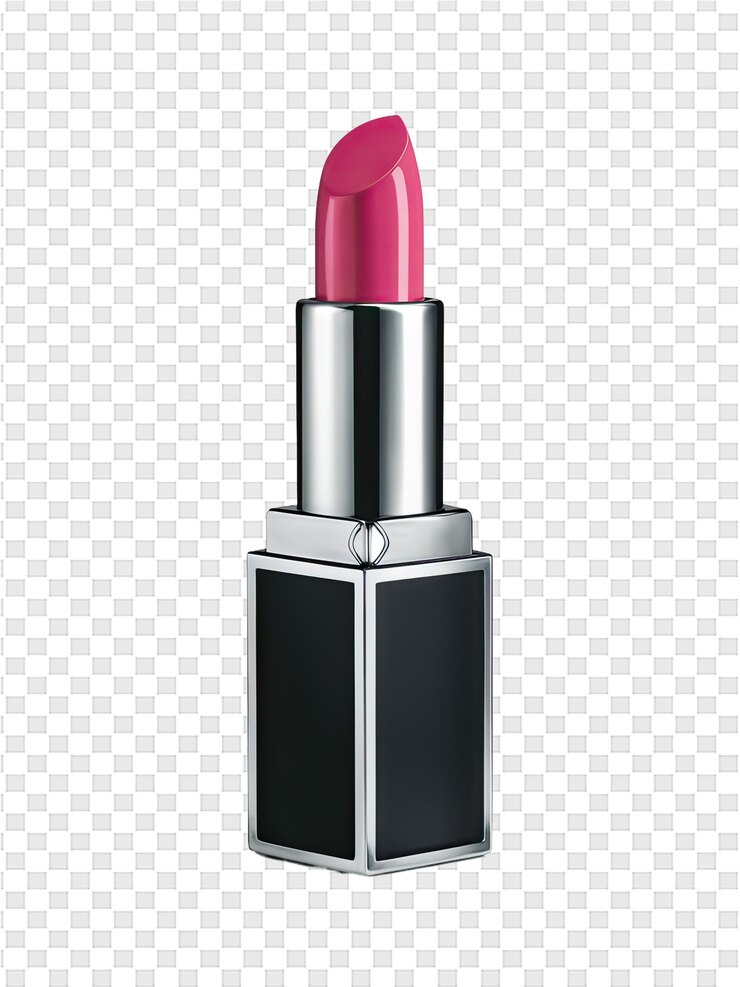 PSD una botella de lápiz labial con brillo rojo para los labios