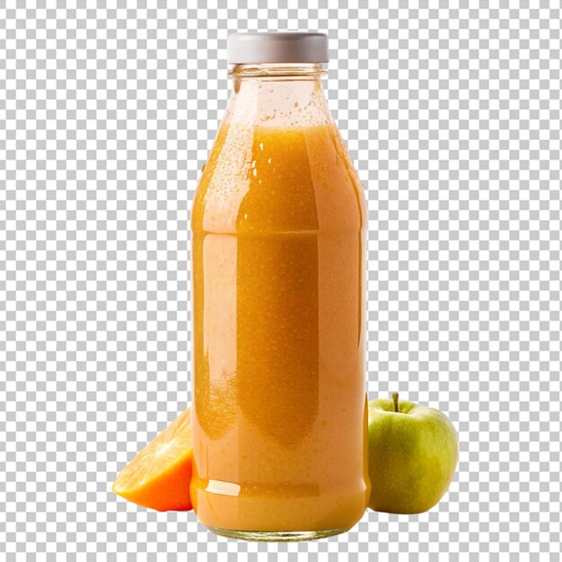 PSD botella de limpieza de jugo fresco con fondo transparente aislado