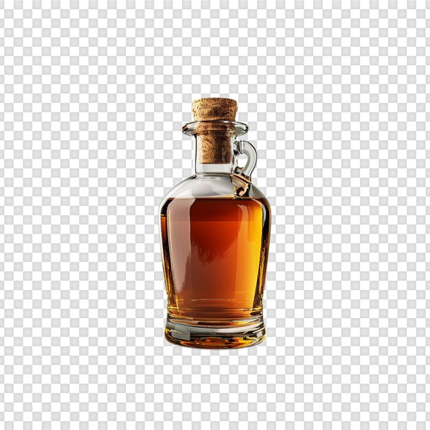 botella de perfume aislada sobre un fondo transparente