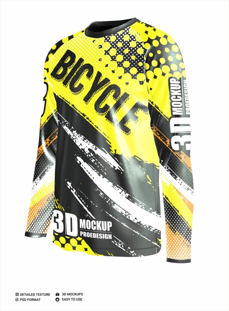 PSD una botella de producto de bicicleta que dice "prueba de bicicleta" en ella