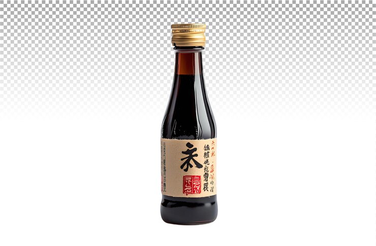 PSD botella de salsa de soja japonesa de primera calidad