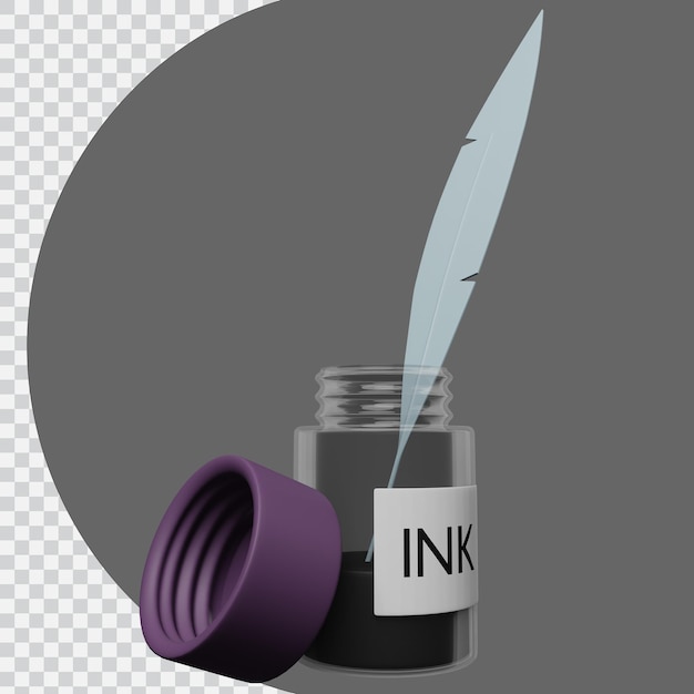Botella de tinta 3D