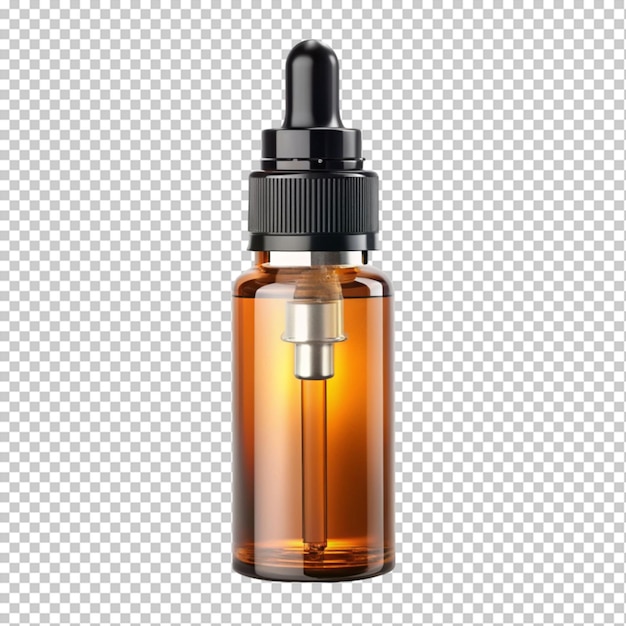 PSD botella de vape abierto sobre un fondo transparente