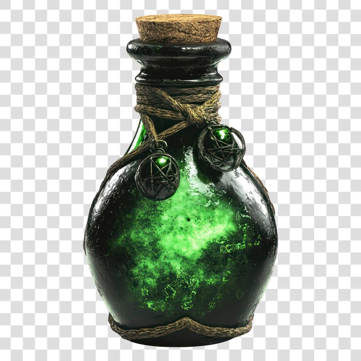 PSD botella de veneno del mago de png munición decorativa de fantasía