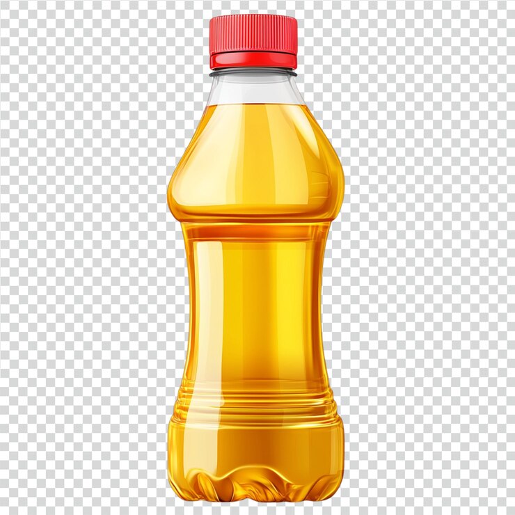 PSD botella versátil de aceite de cocina png para uso culinario y recetas