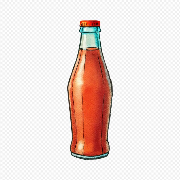 Botella de vidrio de refresco