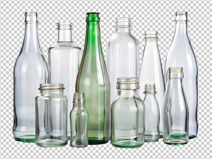 PSD botellas de vidrio vacías