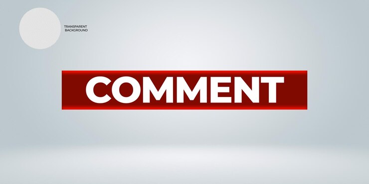 PSD botón de comentarios en un fondo transparente