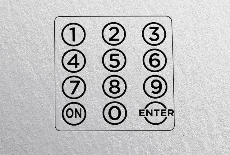 PSD botones numerados 110 círculos